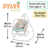 Ingenuity SimpleComfort Piano Playtime 4-in-1 Baby Swing & Rocker
