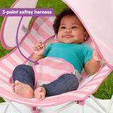 Bright Starts Pop 'N Chill Travel Seat, Grey