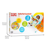 Bright Starts Colorful Confetti Baby Bouncer, 3 Toys with Removable Toy Bar & Machine Washable Seat Pad, 0M+