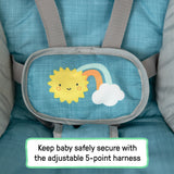 Sun Valley Canopy Portable Swing- Teal