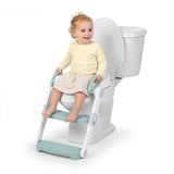 Ingenuity Foldaway Ladder Potty  Adjustable Height Toilet Trainer with Handles, Folds Flat for Compact Storage, Fits Round & Elongated Toilets