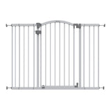 The Thruway 53W Series Pet and Baby Gate, Openings 29.5-53", 38" Tall - Gray