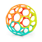 Bright Starts Oball Easy Grasp Classic Ball Baby Toy in Orange/Teal, 4"