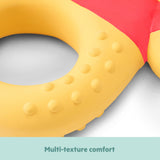 Disney Winnie the Pooh Natural Rubber Teether Toy by Bright Starts, Unisex, Ages 3 Months & Up