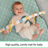 Ingenuity One Bar Baby Gym, Pipers Playspace  3-in-1 Activity Gym with Sensory Toys, Tummy Time Mat, Foldable & Portable, Ages Newborn+