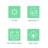 Arms Free Convertible Swaddle, Size L, 3-6 months, 1pk - Happy Elephant