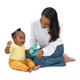 Bright Starts Oball Easy Grasp Baby Rattle Ball Toy in Teal, 4"