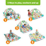 Bright Starts 5-in-1 Your Way Ball Play Baby Activity Gym & Ball Pit, Totally Tropical