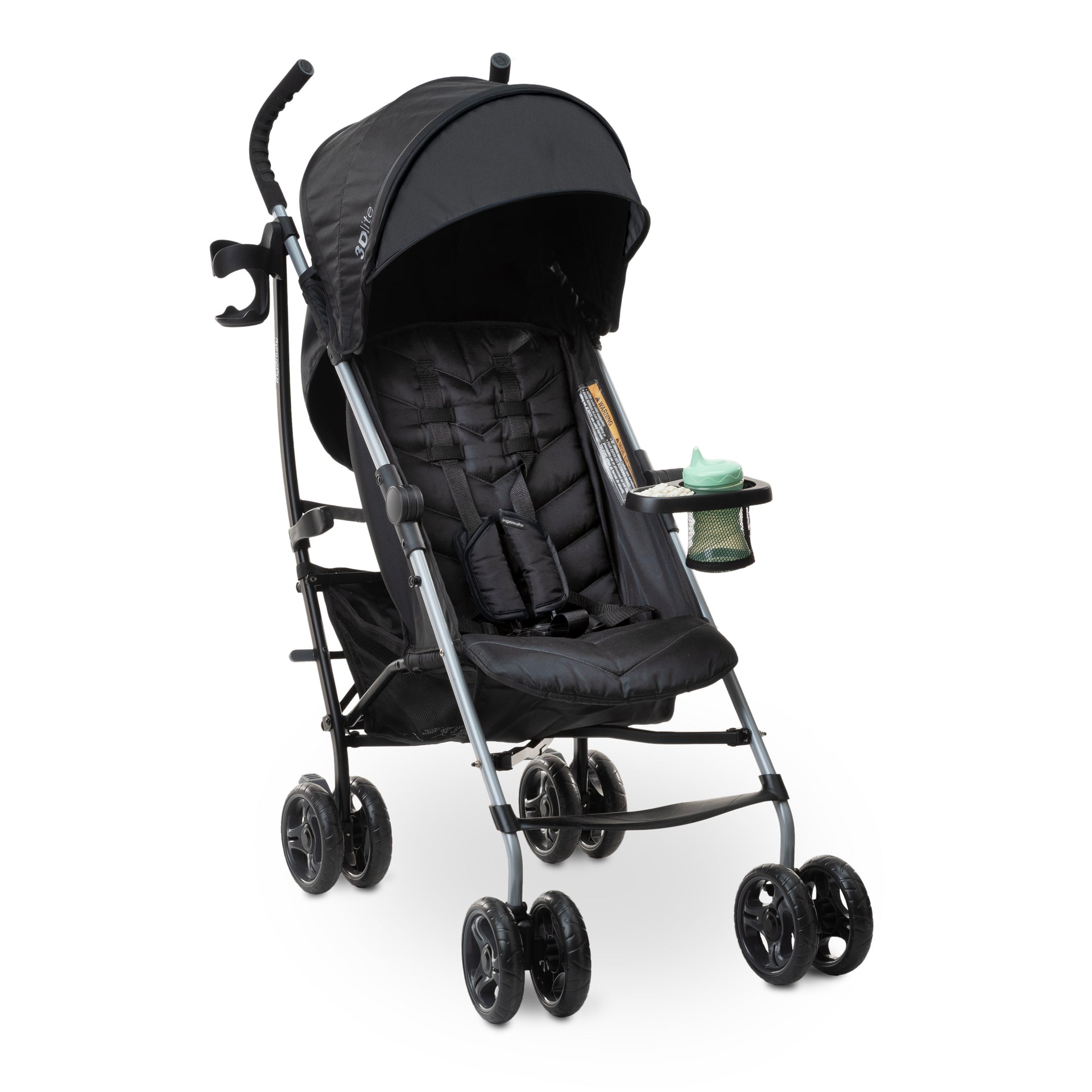 summer infant stroller tray Summer by Ingenuity 3Dlite Convenience Stroller - Black