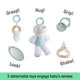 Ingenuity Sheppys Spot Ultra Plush Baby Activity Gym & Tummy Time Mat, Corrie