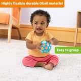 Oball Easy Grasp Baby Rattle in Blue, 4"