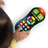 Bright Starts My First Remote Interactive Baby Toy, Light-Up Pretend TV Remote with 50+ Songs Sounds & Melodies, Unisex, 3M+
