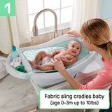 Summer by Ingenuity Comfy Clean Deluxe Newborn to Toddler Bather
