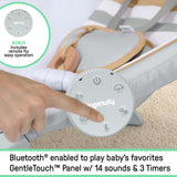 Ingenuity Inlighten Bounce & Sway Swing with Bluetooth & Canopy, 3-in-1 Seat, Ages 0+  Pebble Shore