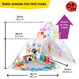 Baby Einstein Discover More 4-in-1 Developmental Play Gym & Activity Mat, Ages 0+ Months