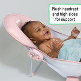 Ingenuity Foldaway 2 Position baby bath, pink, 0-6m