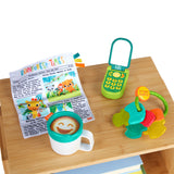 Bright Starts Morning Routine 4 Piece Gift Set, Mini-Me Baby Toys with Teether, Unisex, 3M+