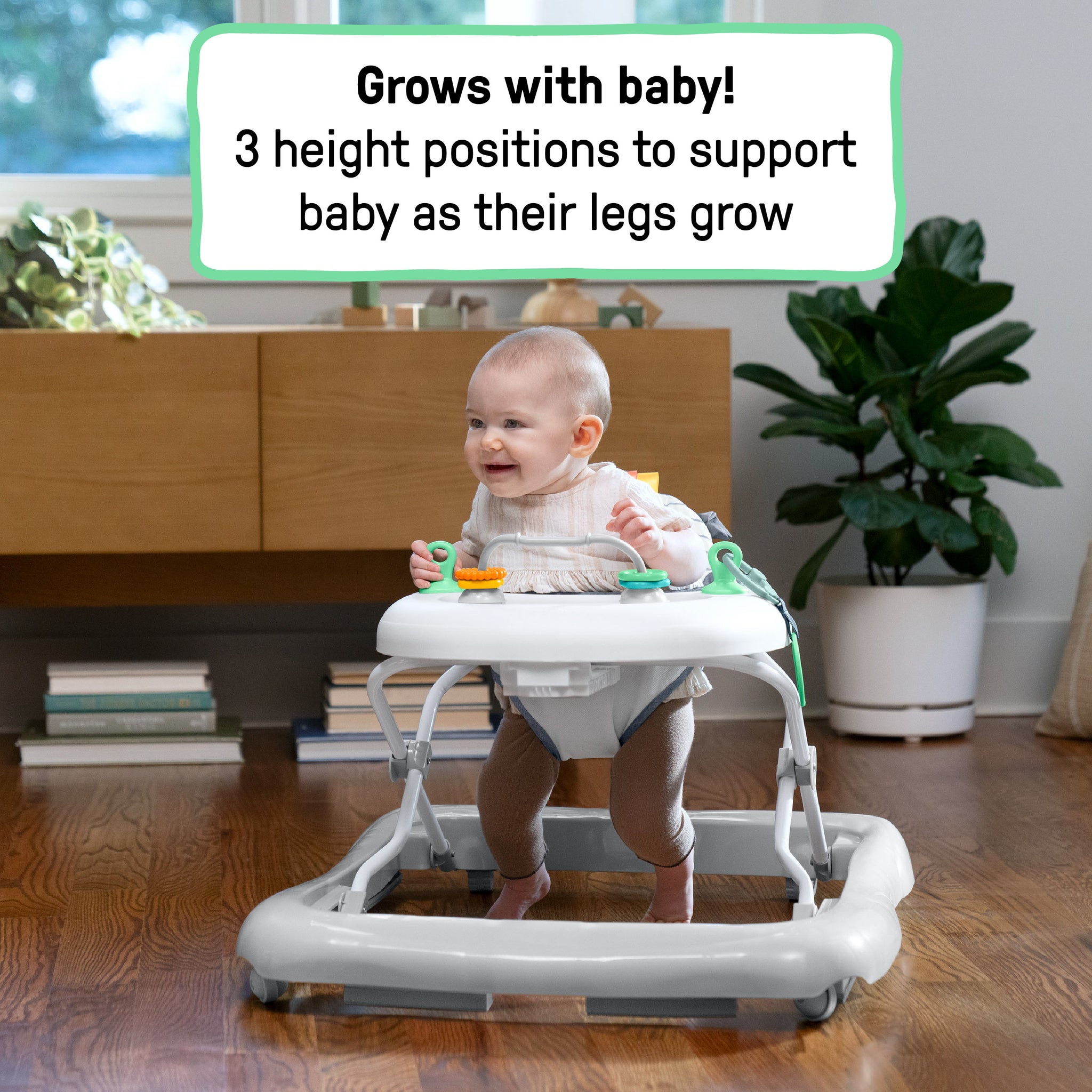 Ingenuity Smooth Strides Activity Walker Chambray – Kids2, LLC