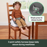 Ingenuity SmartClean Toddler Booster Seat, Slate