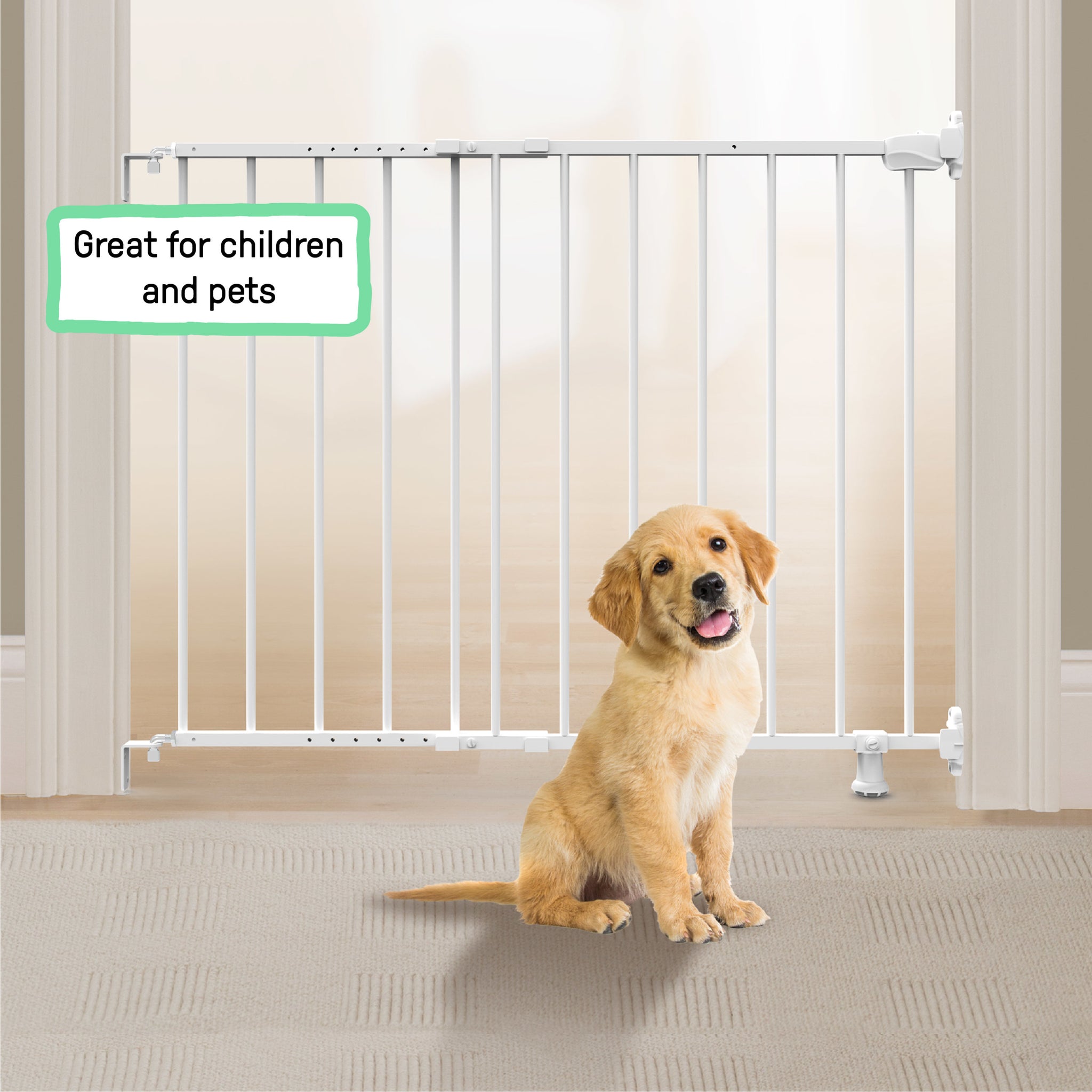 The Stairway 42W Series Safety Pet and Baby Gate, Openings from 28