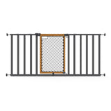 The Thruway 60XW Series Extra Wide Safety Pet and Baby Gate, 30"-60" Wide, 26" Tall  Honey Oak