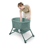 Ingenuity Snooze & Stow Easy-Folding Bassinet with Sound, Light & Vibration - Luxe Evergreen