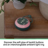 Ingenuity Serenity Glow Portable Soother, On-the-Go Baby Sound Machine with Lights & Nature Sounds