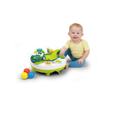 Bright Starts Giggly Gator Pop Activity Table, 45+ Sounds, Melodies & Lights, Spinning Ball Drop, Unisex, 6M+