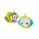 Bright Starts Adventure Safari Bus 5-Piece Gift Set, On-the-Go Baby Toys, Unisex, 0-6 Months+