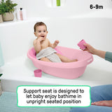 Ingenuity Room to Soak 4-in-1 Baby Tub, 4 Stages of Use, OM+ - Pink