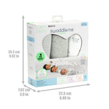 SwaddleMe by Ingenuity Stages of Sleep Gift Set, 3-Piece Swaddle & Sleep Sack Set  Bears
