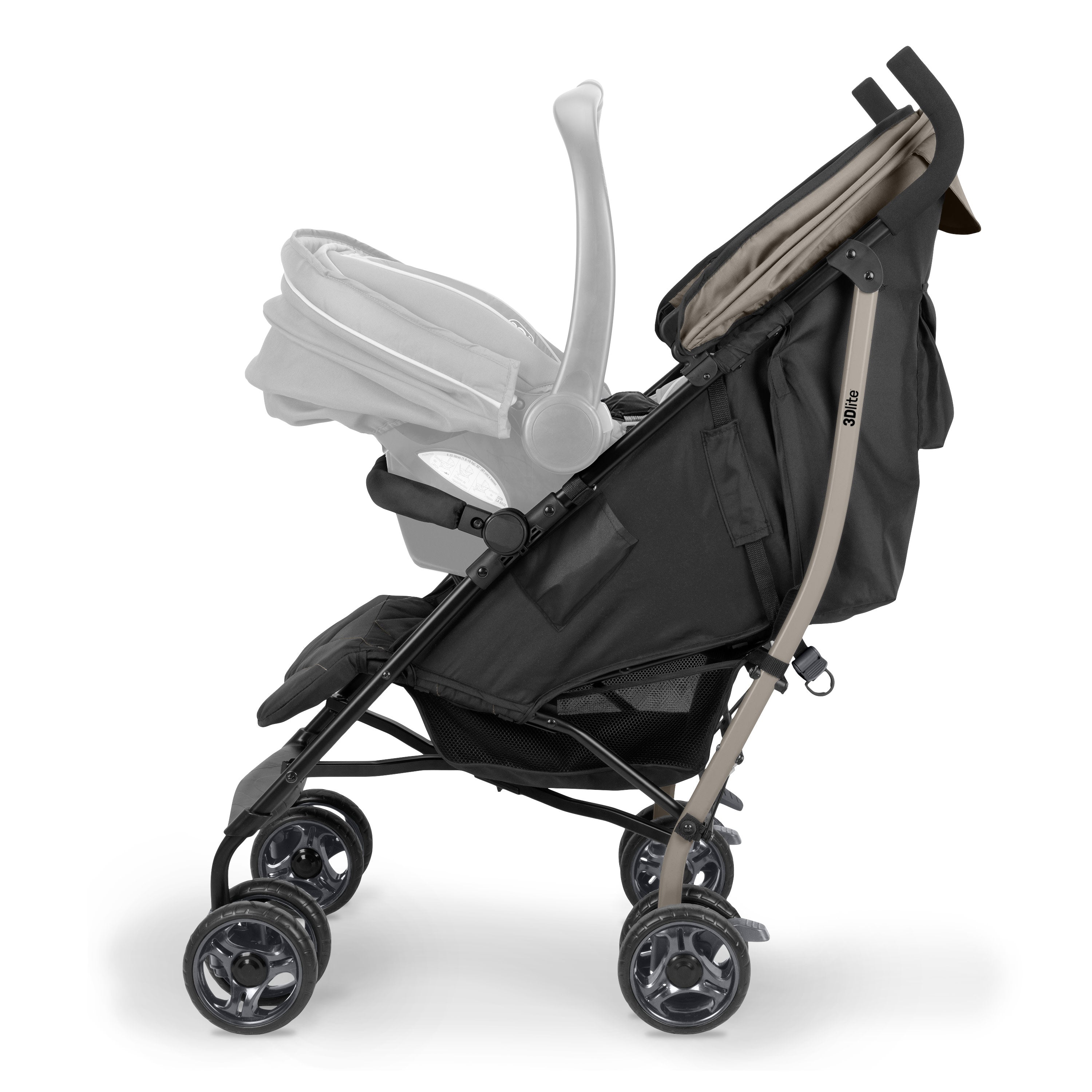 Ingenuity 3Dlite Jewel Convenience Stroller Lightweight Folding Stroller with Car Seat Compatibility & Extra-Large Canopy