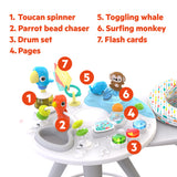 Bright Starts Around We Go 2-in-1 Walk-Around Activity Center & Table, Playful Paradise