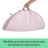 Ingenuity Cozy Spot Duvet Activity Gym with Self-Storage, Machine Washable Mat, Calla