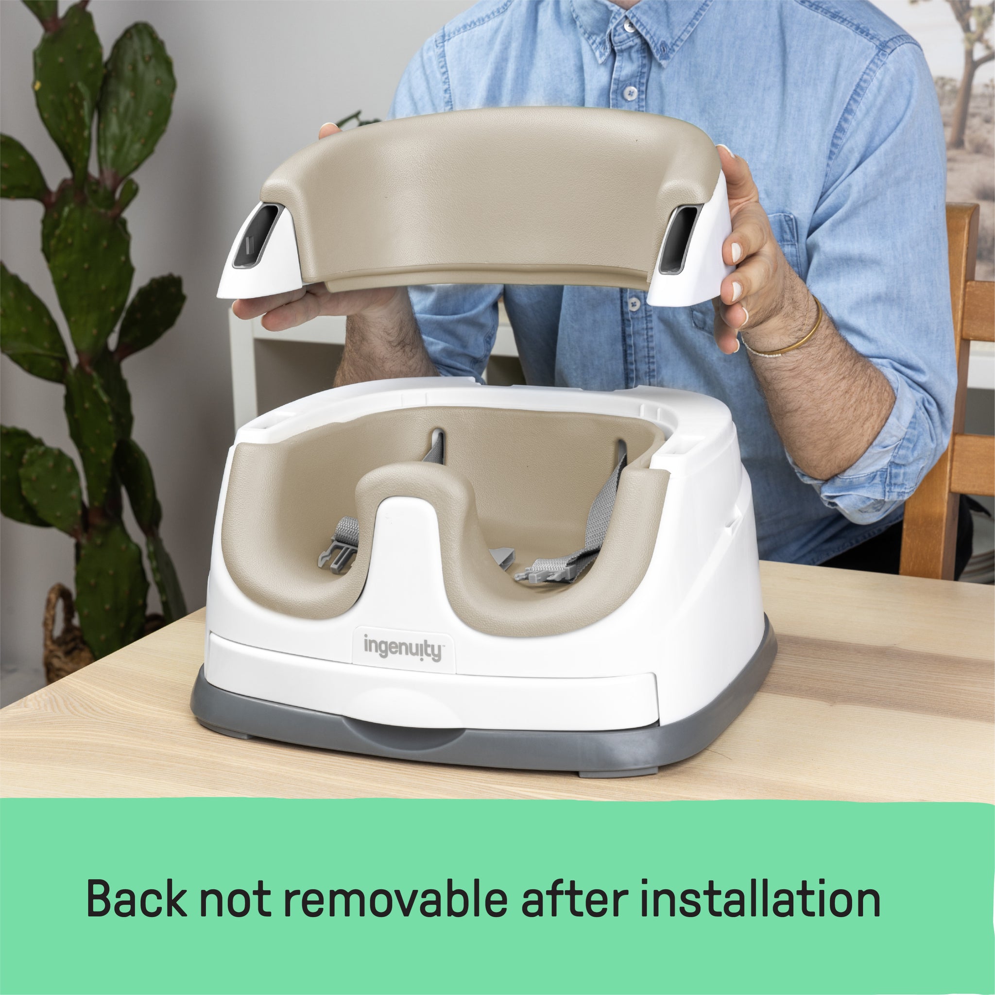 Ingenuity Baby Base 2-in-1 Booster Feeding and Floor Seat