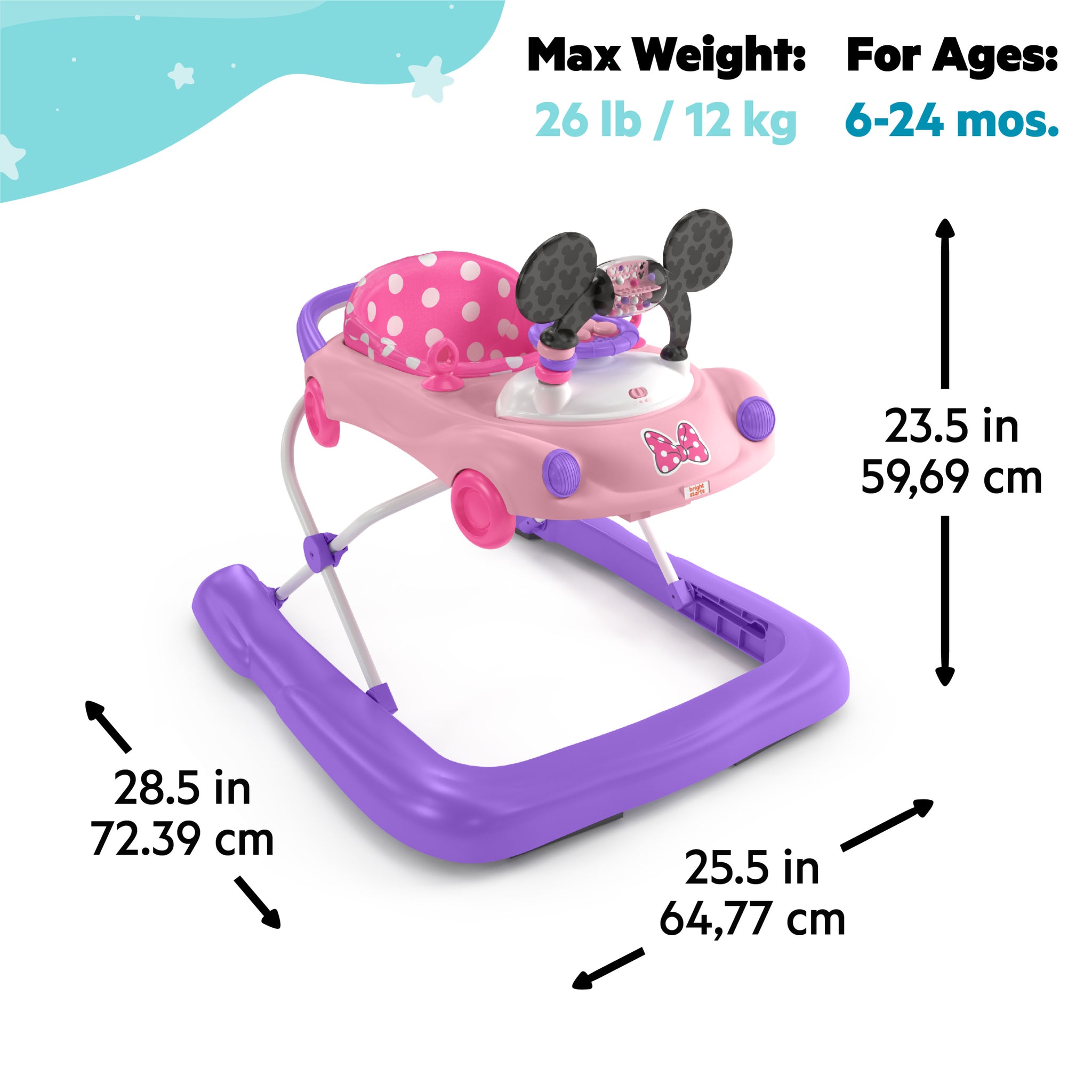 minnie mouse baby walker