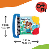 Baby Einstein Farm Explorers Shapes at the Farm Teether Book, Ages 0+ Months