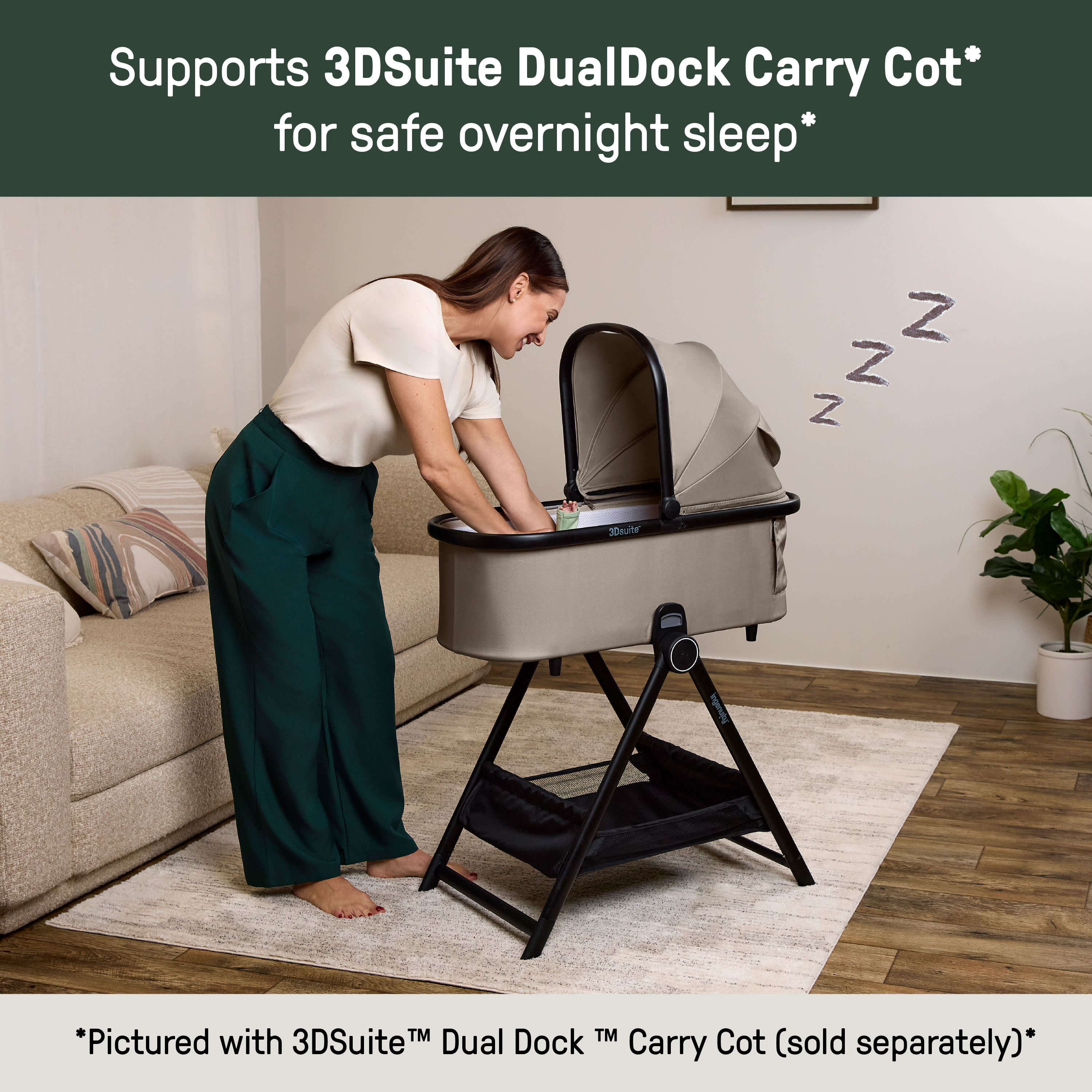 uppababy carry cot Ingenuity 3DSuite DualDock Carry Cot Stand Folding Bassinet Stand with Storage Basket – Kids2, LLC