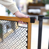 The Thruway 60XW Series Extra Wide Safety Pet and Baby Gate, 30"-60" Wide, 26" Tall  Honey Oak