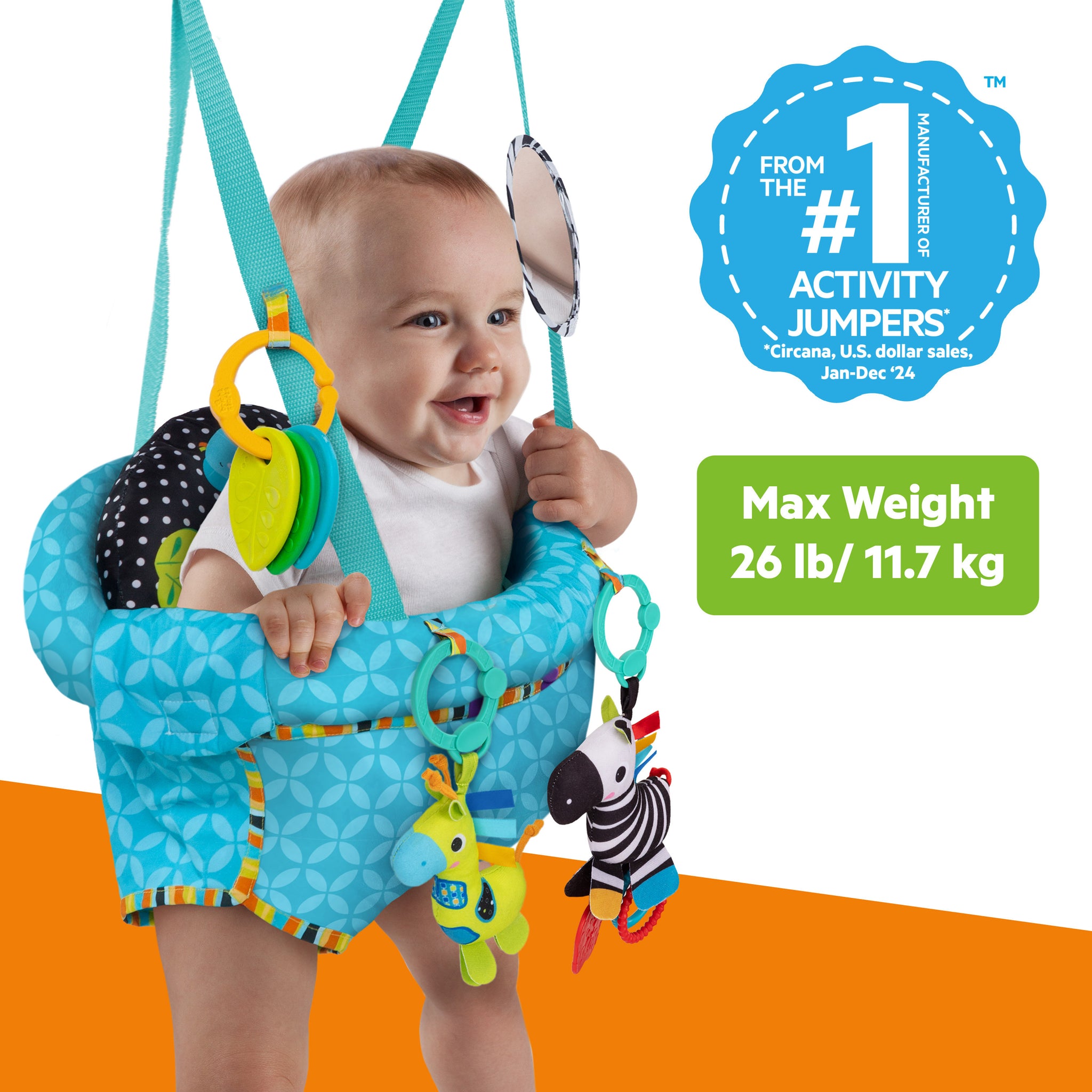 Bounce 'n Spring Deluxe Door Jumper – Kids2, LLC