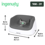 Ingenuity SmartClean Toddler Booster Seat, Slate