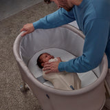 SwaddleMe by Ingenuity Swaddle & Secure Sleep System, Stage 1 Newborn Pod with Back-Sleep Positioning Strap