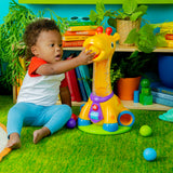 Bright Starts Spin & Giggle Giraffe Ball Popper Musical Baby & Toddler Toy