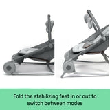 Summer by Ingenuity 2-in-1 Bouncer & Rocker- Gray