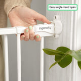 The Stairway 42W Series Safety Pet and Baby Gate, Openings from 28"-42" Wide - White