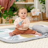 Ingenuity Sprout Spot Baby Milestone Play Mat Tummy Time Gym