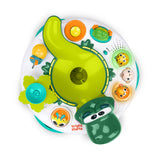 Bright Starts Giggly Gator Pop Activity Table, 45+ Sounds, Melodies & Lights, Spinning Ball Drop, Unisex, 6M+
