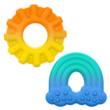 Bright Starts Chance of Smiles Silicone Teether 2-Pack - Sun and Rainbow