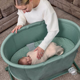SwaddleMe by Ingenuity Swaddle & Secure Sleep System, Stage 1 Newborn Pod with Back-Sleep Positioning Strap