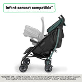 Ingenuity 3Dlite Jewel Convenience Stroller  Lightweight Folding Stroller with Car Seat Compatibility & Extra-Large Canopy - Green